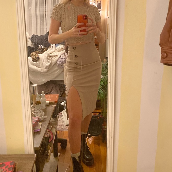 zara knit crop top - Picture 2 of 2